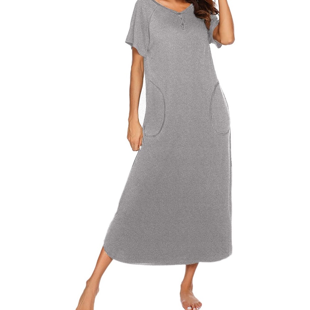 📦 Grey Sleep Dress (M-15 | L-12 | XXL-3) - Picture 7 of 8